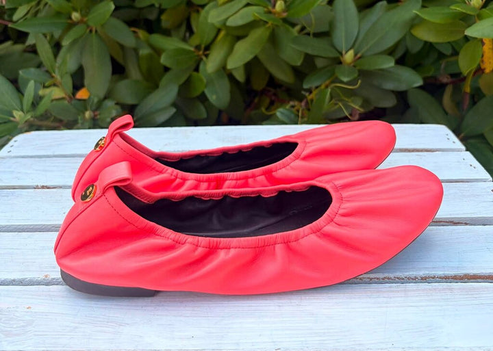 Tory Burch Eddie Leather Ballet Flats - Size 8