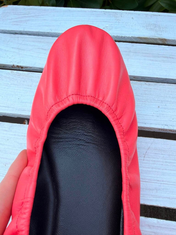 Tory Burch Eddie Leather Ballet Flats - Size 8