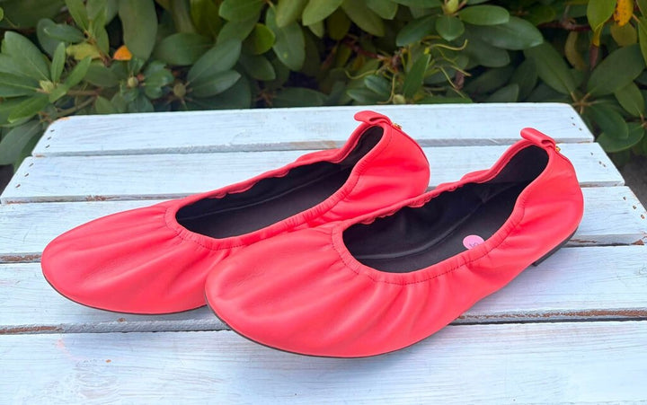 Tory Burch Eddie Leather Ballet Flats - Size 8