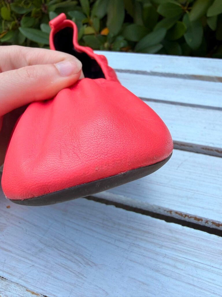 Tory Burch Eddie Leather Ballet Flats - Size 8