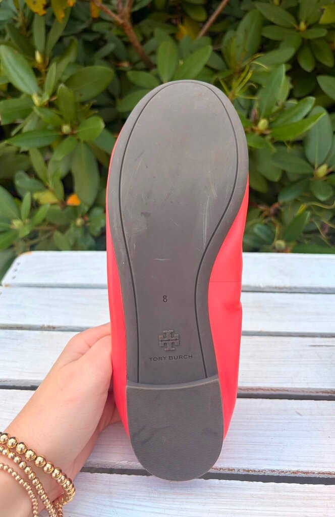 Tory Burch Eddie Leather Ballet Flats - Size 8