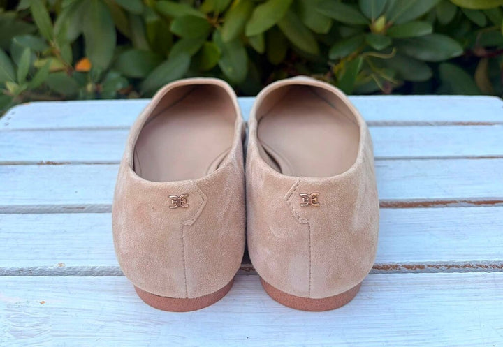 Sam Edelman Wanda Pointed Toe Flats In Cappuccino Suede - Size 8 (Retails For $100)