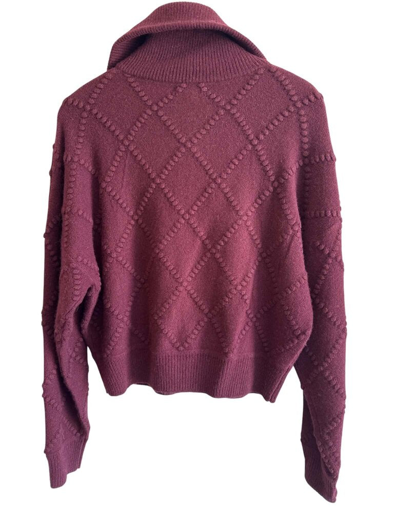 J Crew Zip Pullover Sweater - Size Medium