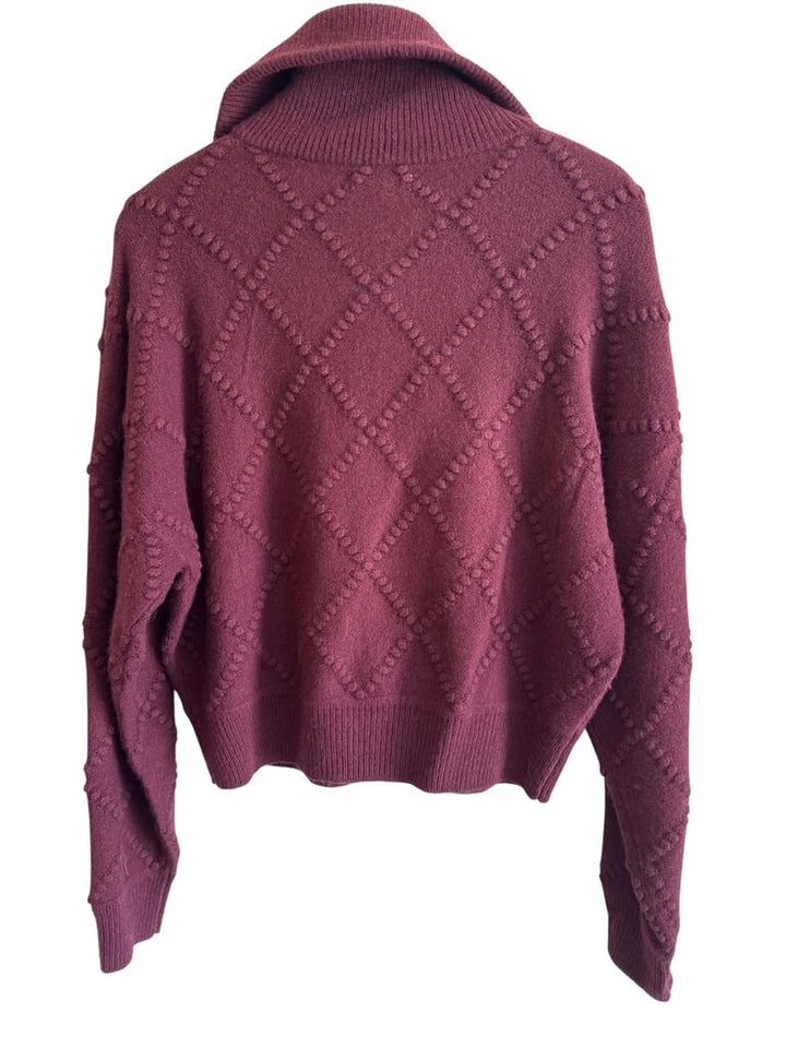 J Crew Zip Pullover Sweater - Size Medium