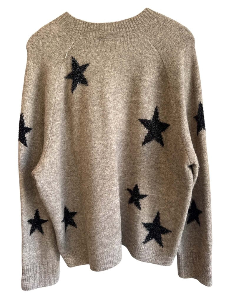 All Saints Crewneck Star Sweater - Size Medium