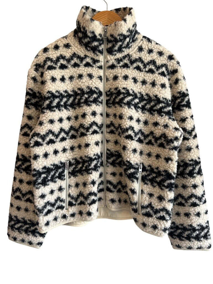 J Crew Sherpa Zip Jacket - Size Small