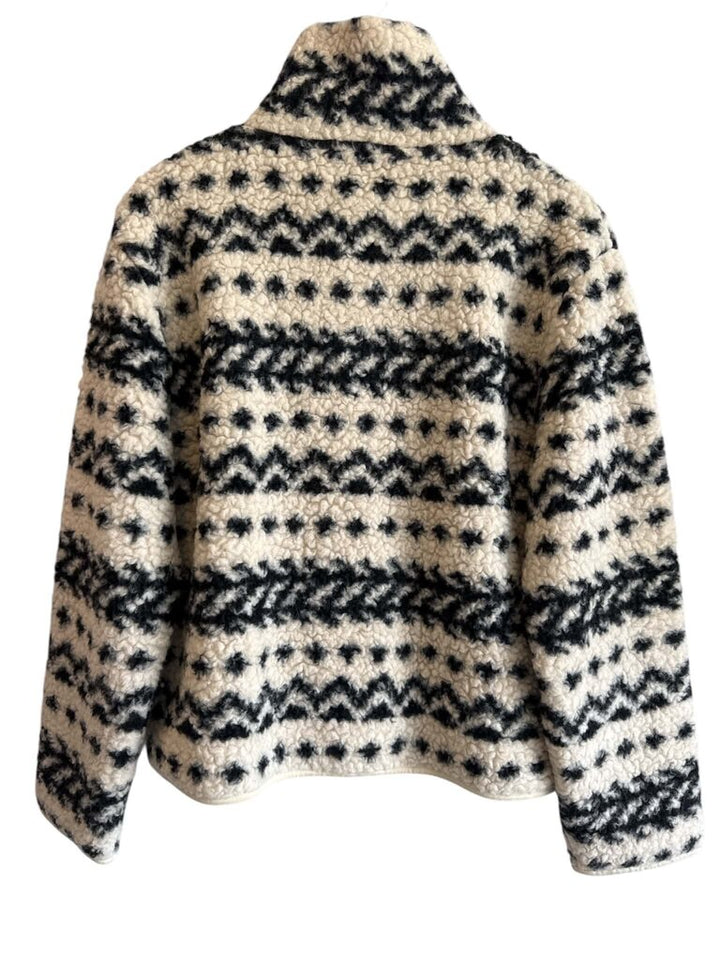 J Crew Sherpa Zip Jacket - Size Small
