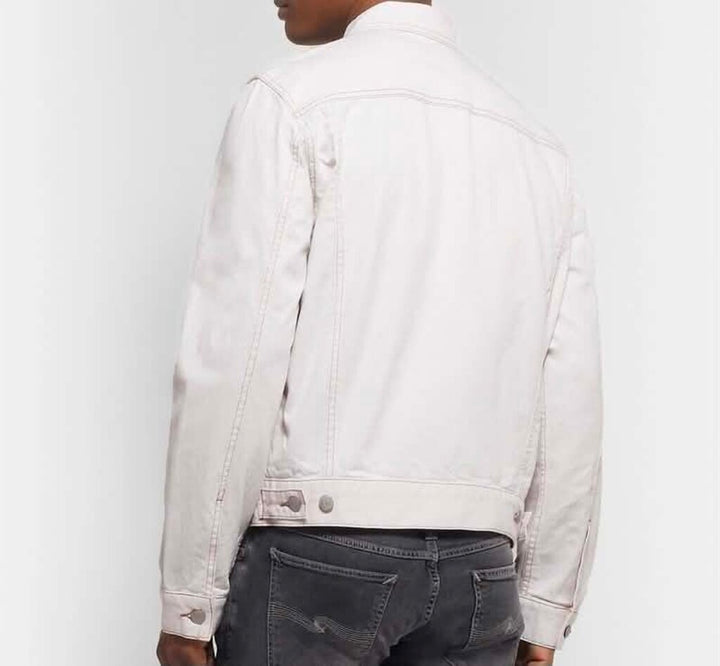 Club Monaco Stretch-Denim Trucker Jacket - Size Medium