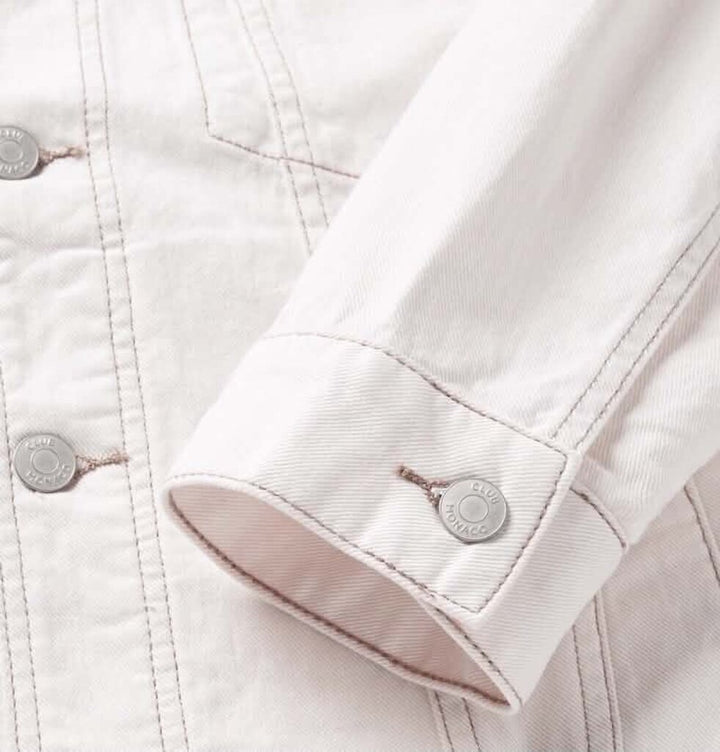 Club Monaco Stretch-Denim Trucker Jacket - Size Medium