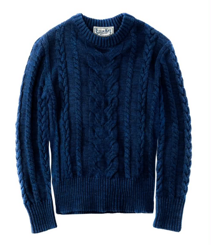 Kiel James Sailor Knit Sweater in Navy (Retails For $128) - Size Large