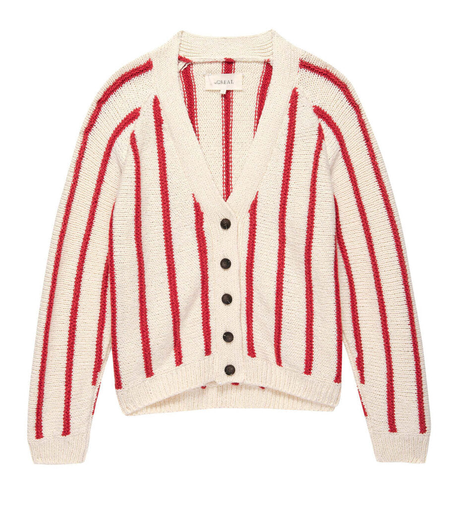 The Great The Sea Stripe Boxy Cardigan - Size Medium (Retails for $195)