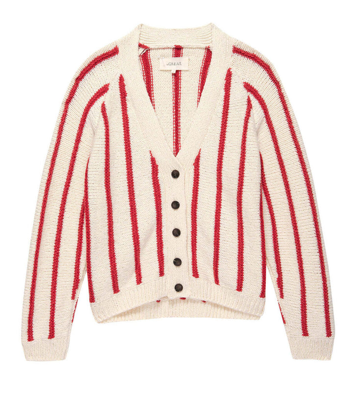 The Great The Sea Stripe Boxy Cardigan - Size Medium (Retails for $195)
