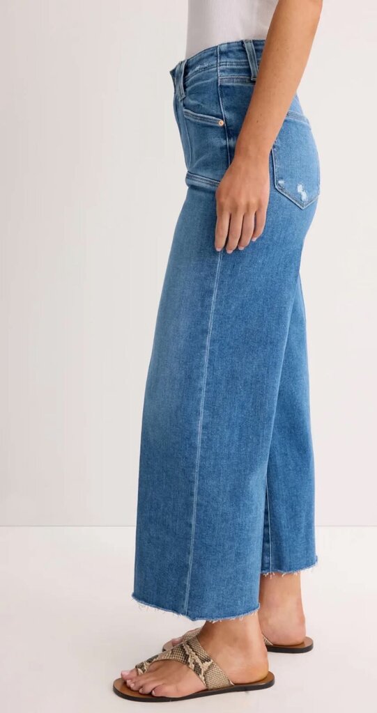 Paige Anessa High-Rise Wide Leg Jeans - Size 26