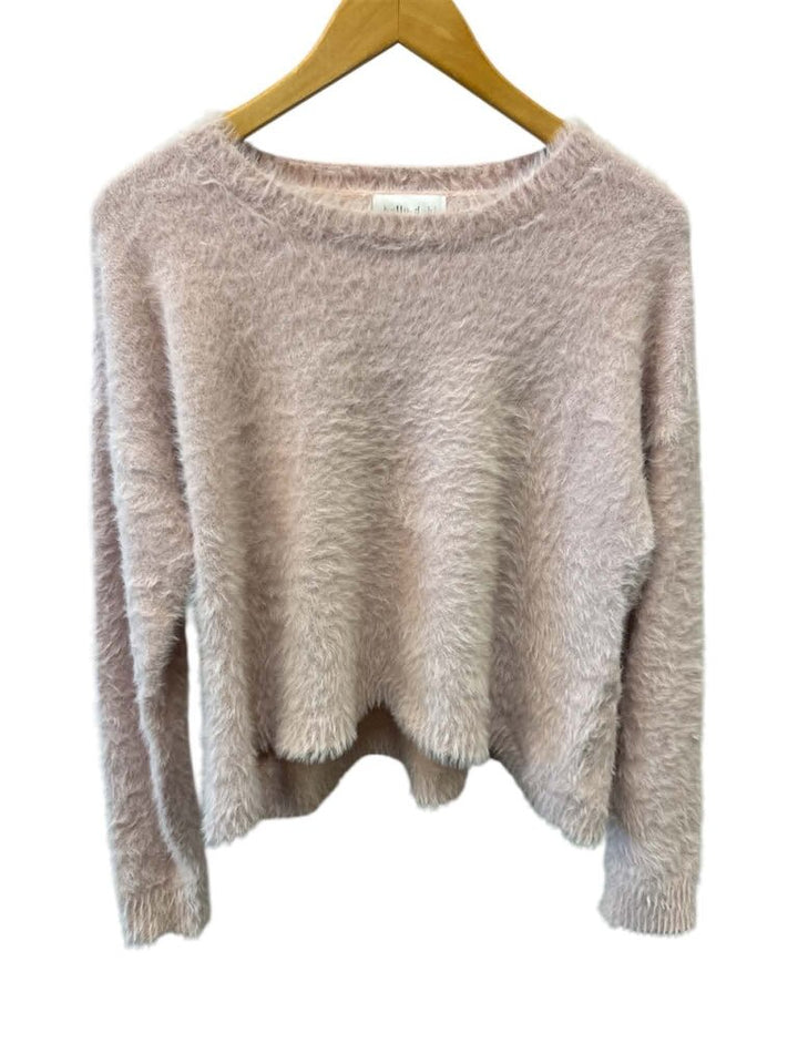 Bella Dahl Slouchy Sweater In Blush Pink - Size Small