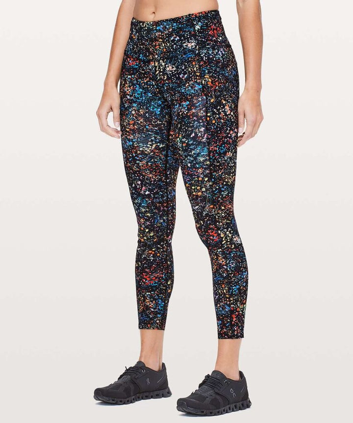 Lululemon Fast & Free 7/8 Leggings in Flowerescent Multi - Size 6