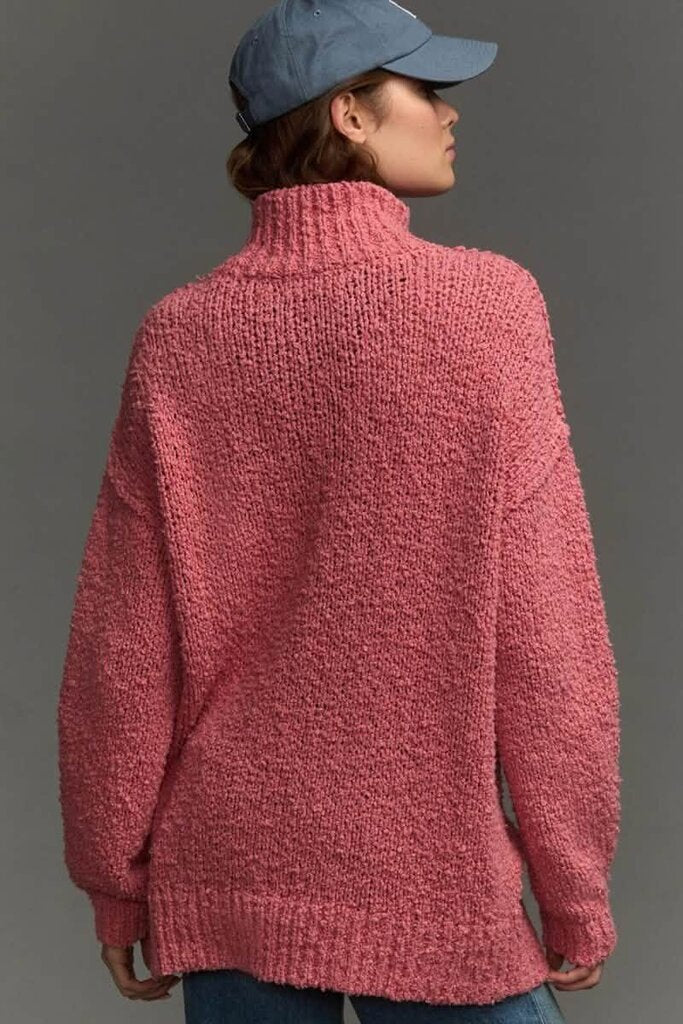 Anthropologie NWT Need-It Oversized Mock Neck Sweater - Size Medium (Retails for $128)