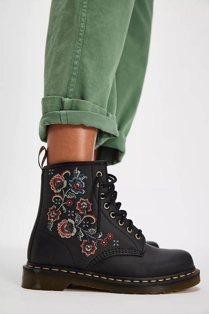 Doc Martens 1460 Vonda Tavern Roses Boots - Size 8 (Retails for $170)