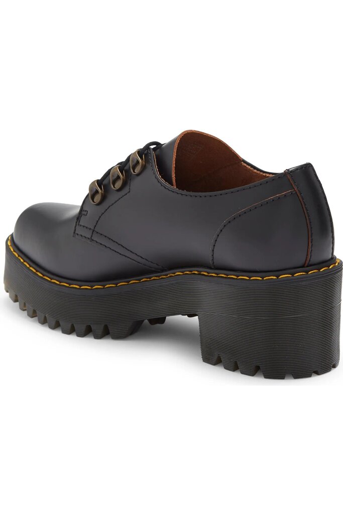 Doc Martens Leona Low Lug Sole Platform Derby - Size 8