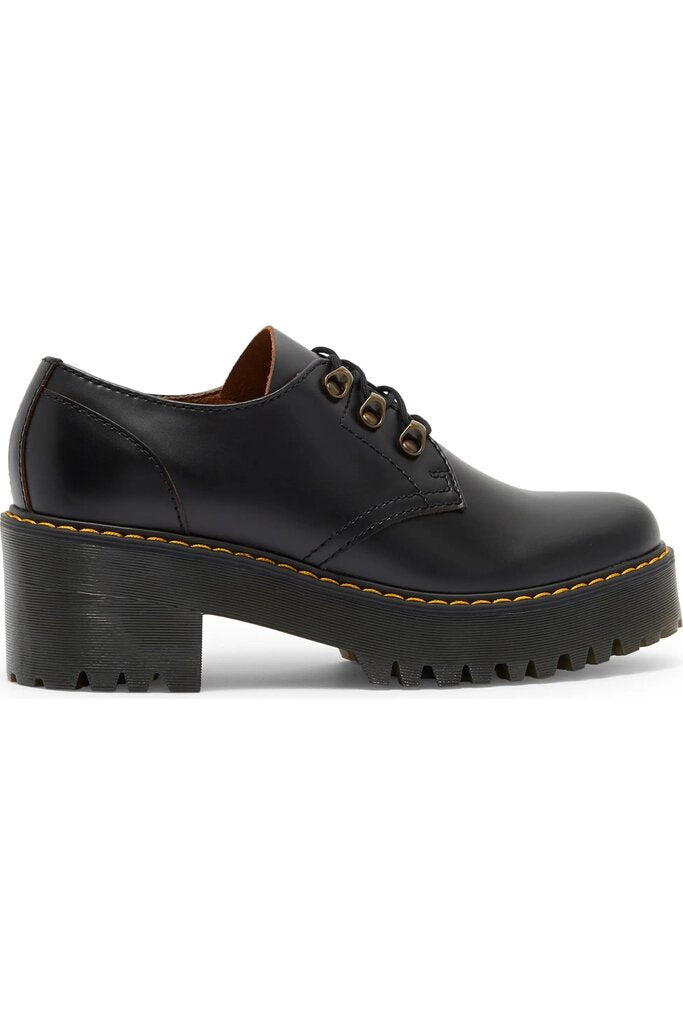 Doc Martens Leona Low Lug Sole Platform Derby - Size 8