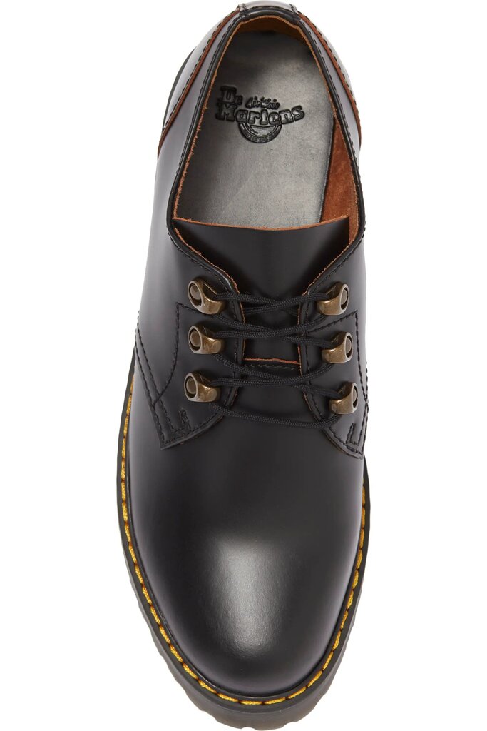 Doc Martens Leona Low Lug Sole Platform Derby - Size 8