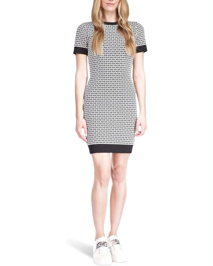 Michael Kors Logo-Print Mini Dress - Size Small