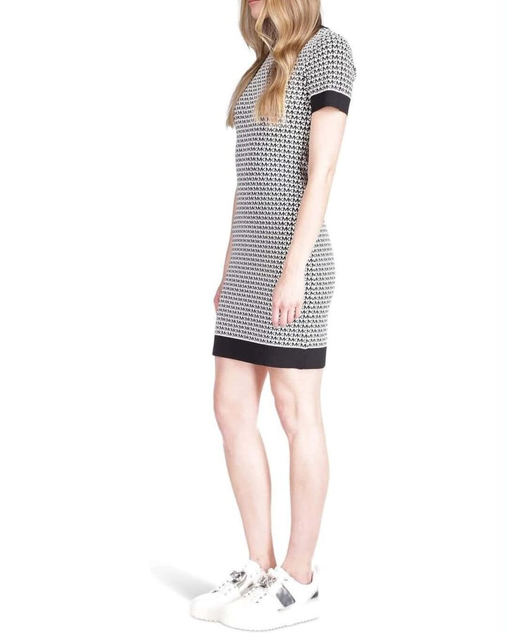 Michael Kors Logo-Print Mini Dress - Size Small