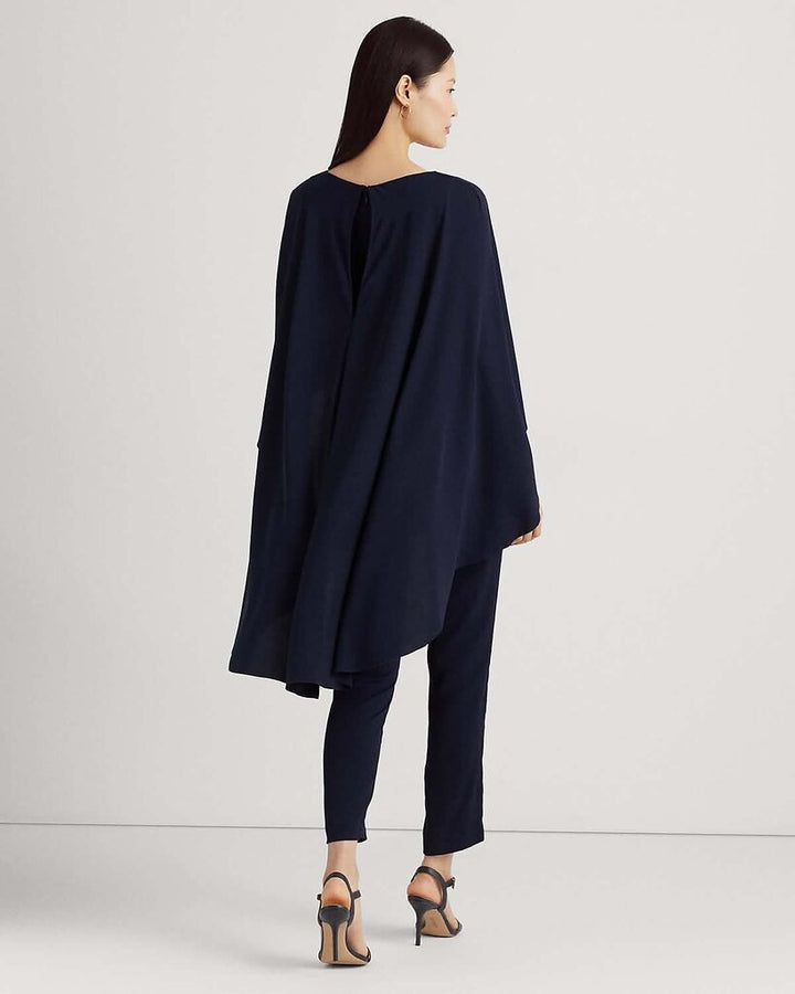 Ralph Lauren NWT Belted Cape Georgette Jumpsuit - Size 4 (Retails $295)