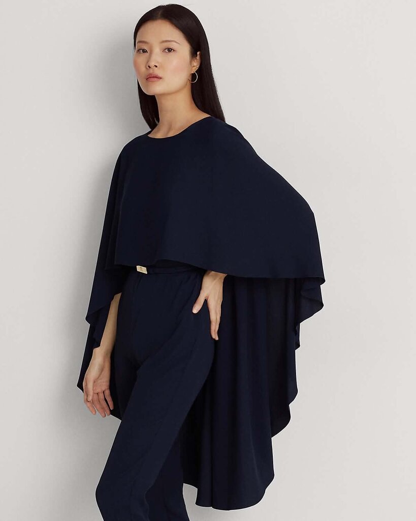 Ralph Lauren NWT Belted Cape Georgette Jumpsuit - Size 4 (Retails $295)