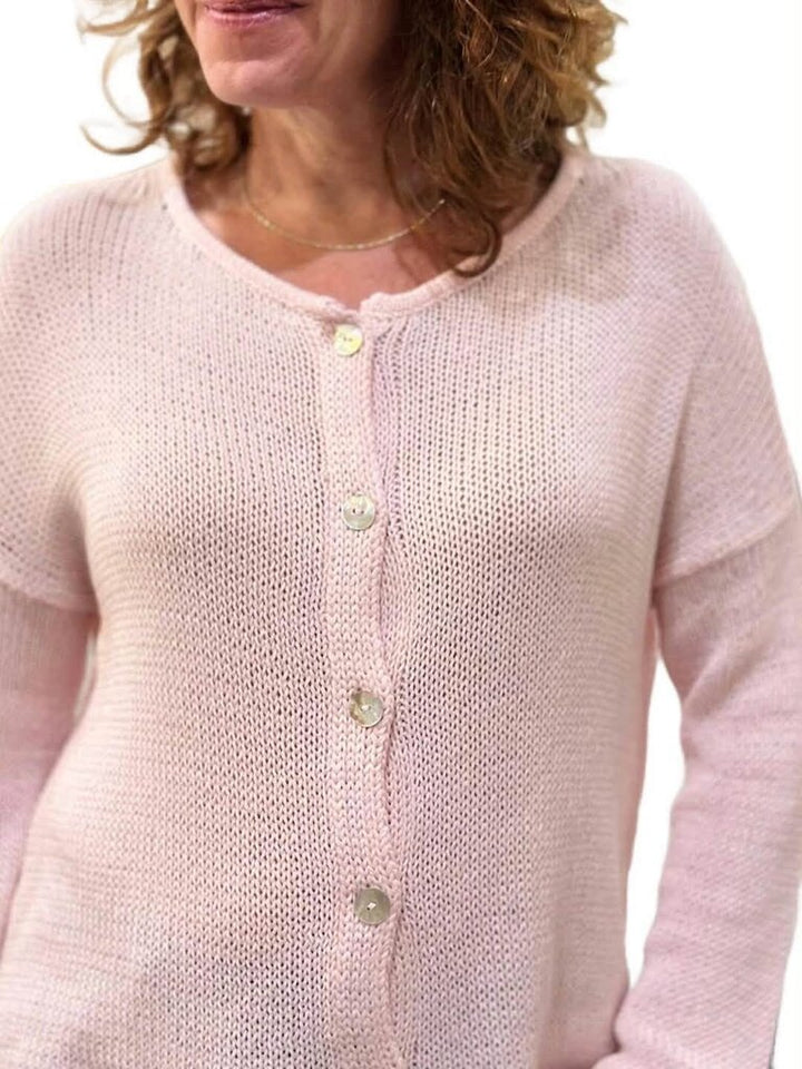 Wooden Ships NWT Sonnet Cotton Cardigan In Caprice Pink - Size S/M