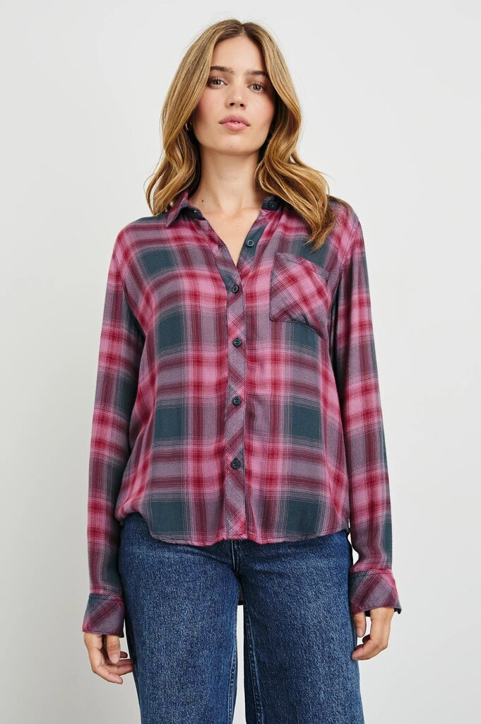 Rails Hunter Shirt in Dusty Mauve Evergreen - Size Medium(Retails $188)