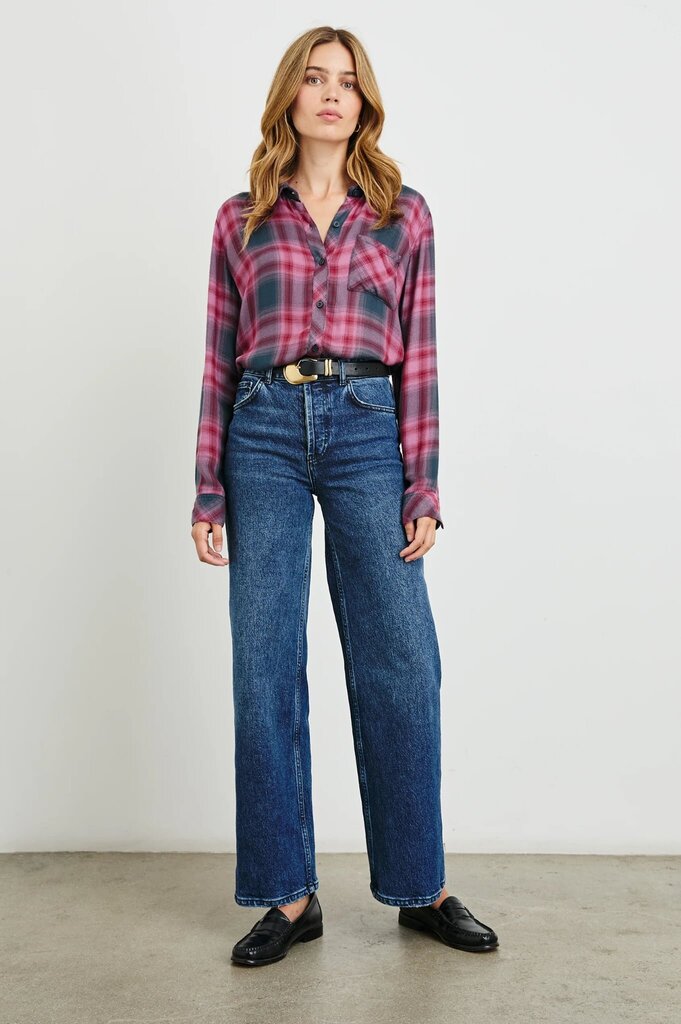 Rails Hunter Shirt in Dusty Mauve Evergreen - Size Medium(Retails $188)