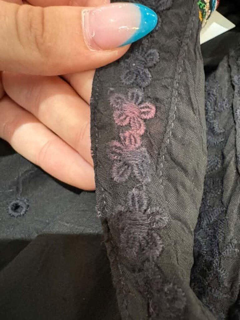 Johnny Was Eyelet Embroidered Blouse- Size Large