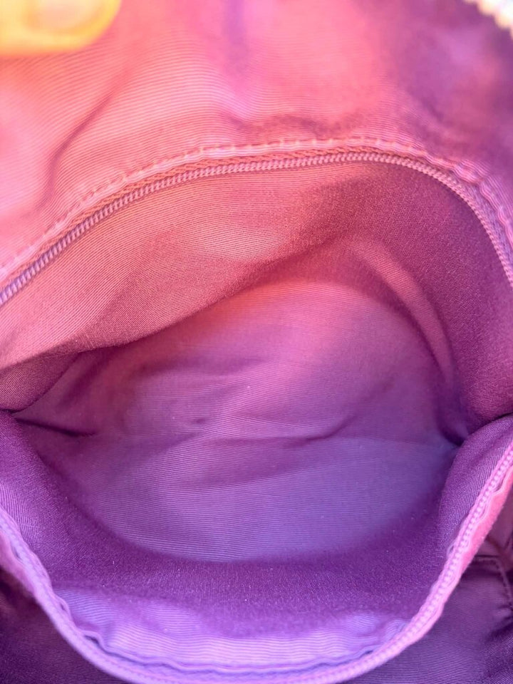Coach Small Kelsey Satchel In Purple Pebbled Leather