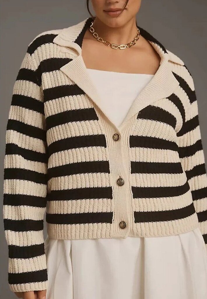 Maeve The Greta Polo Cardigan - Size XS