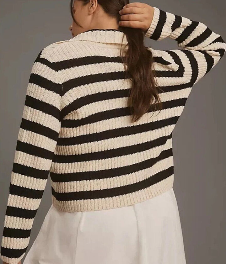 Maeve The Greta Polo Cardigan - Size XS