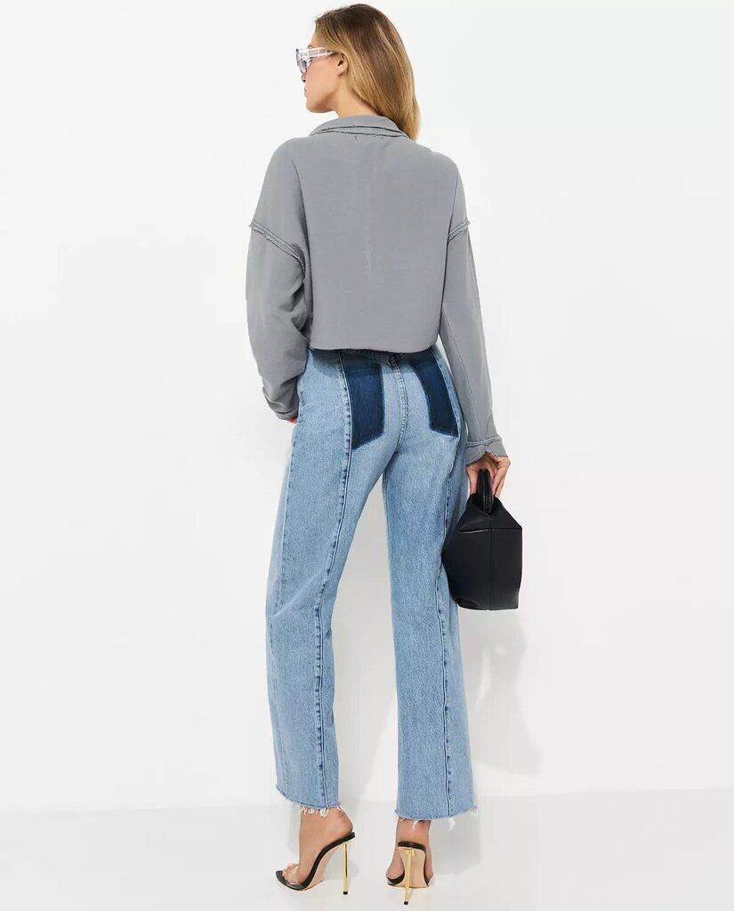 Free People Cropped Half-Zip Sweatshirt - Size Small