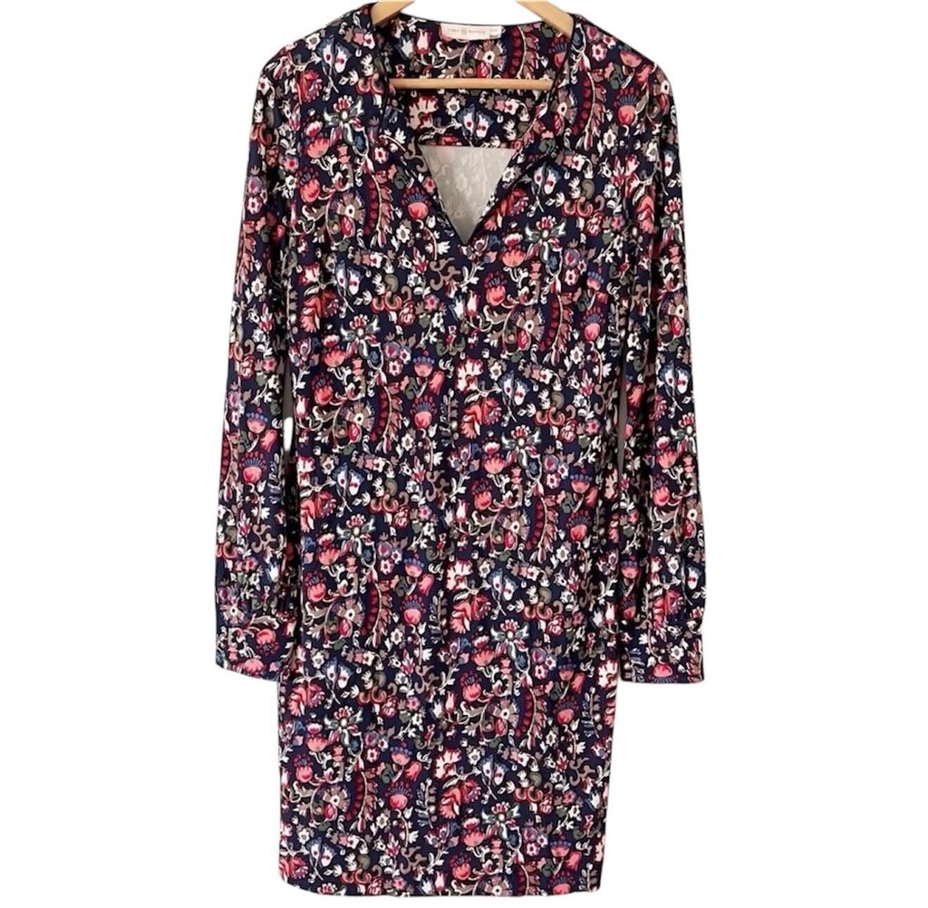TB Floral Mini Shift Dress- Size Small