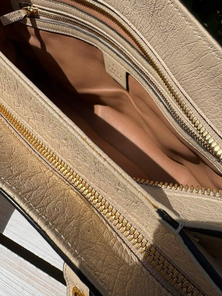 Gucci Large Arli Ostrich Bag