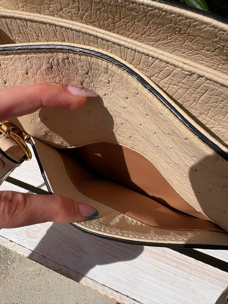 Gucci Large Arli Ostrich Bag