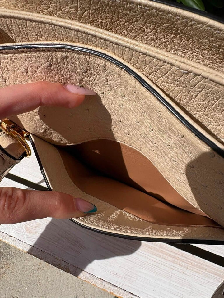 Gucci Large Arli Ostrich Bag