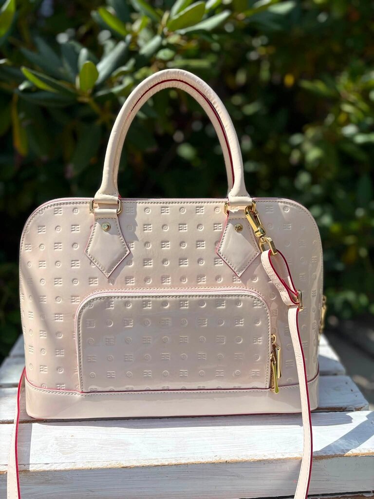 Arcadia Patent Leather Dome Satchel