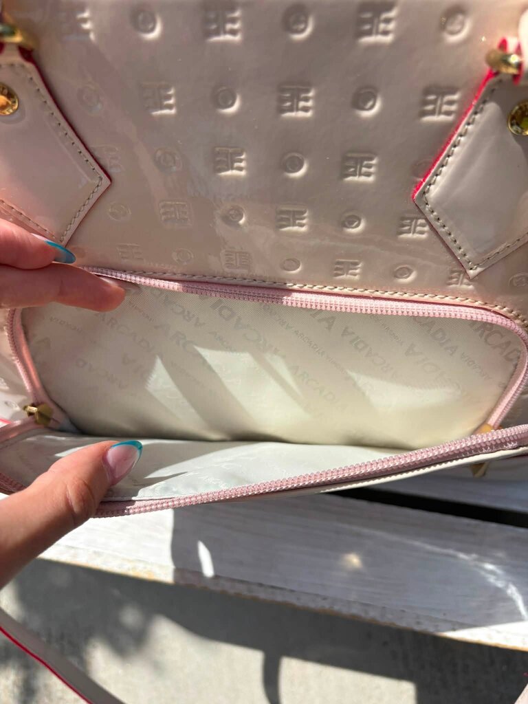 Arcadia Patent Leather Dome Satchel