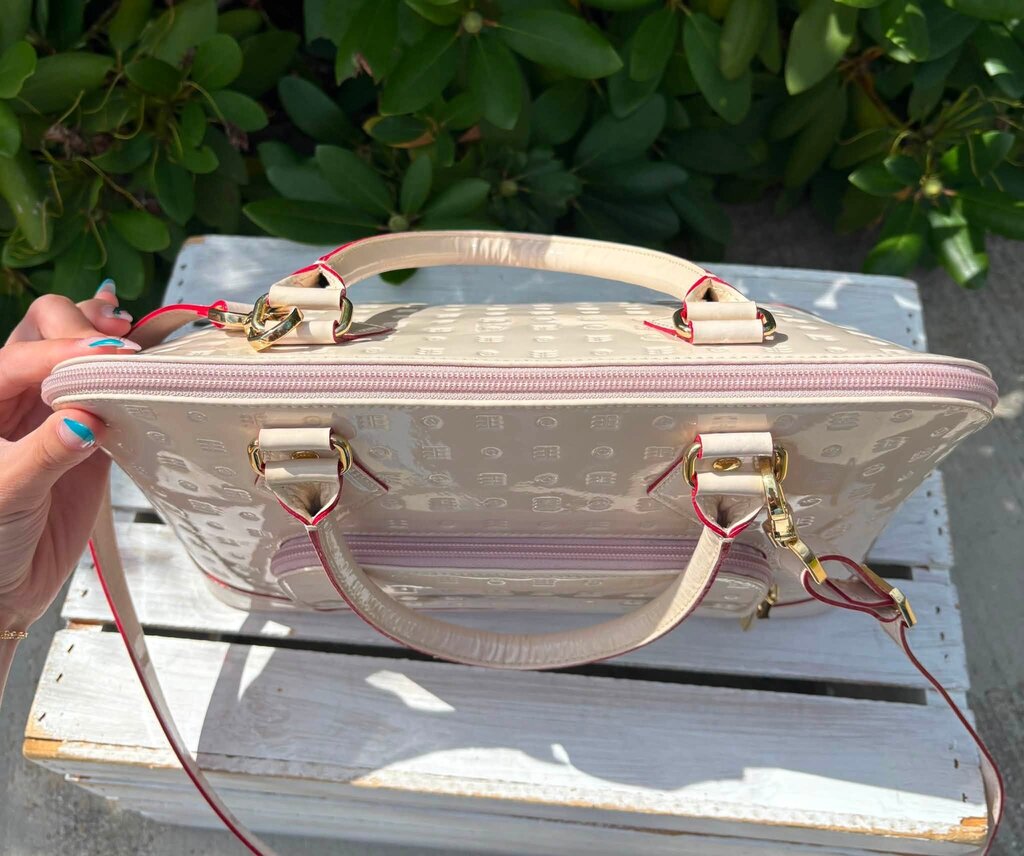 Arcadia Patent Leather Dome Satchel