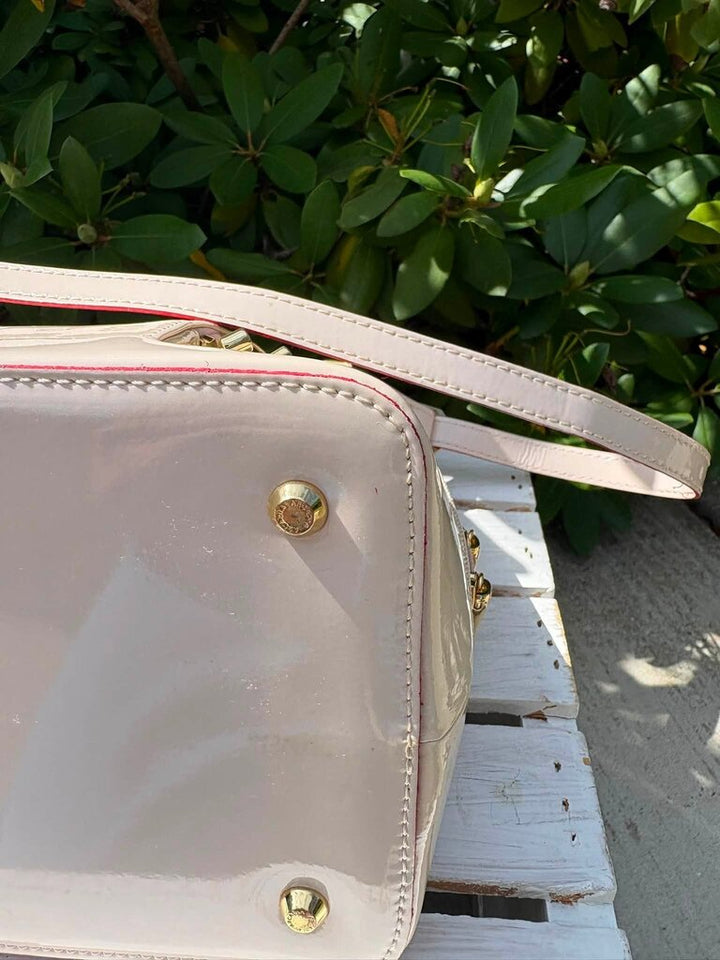 Arcadia Patent Leather Dome Satchel