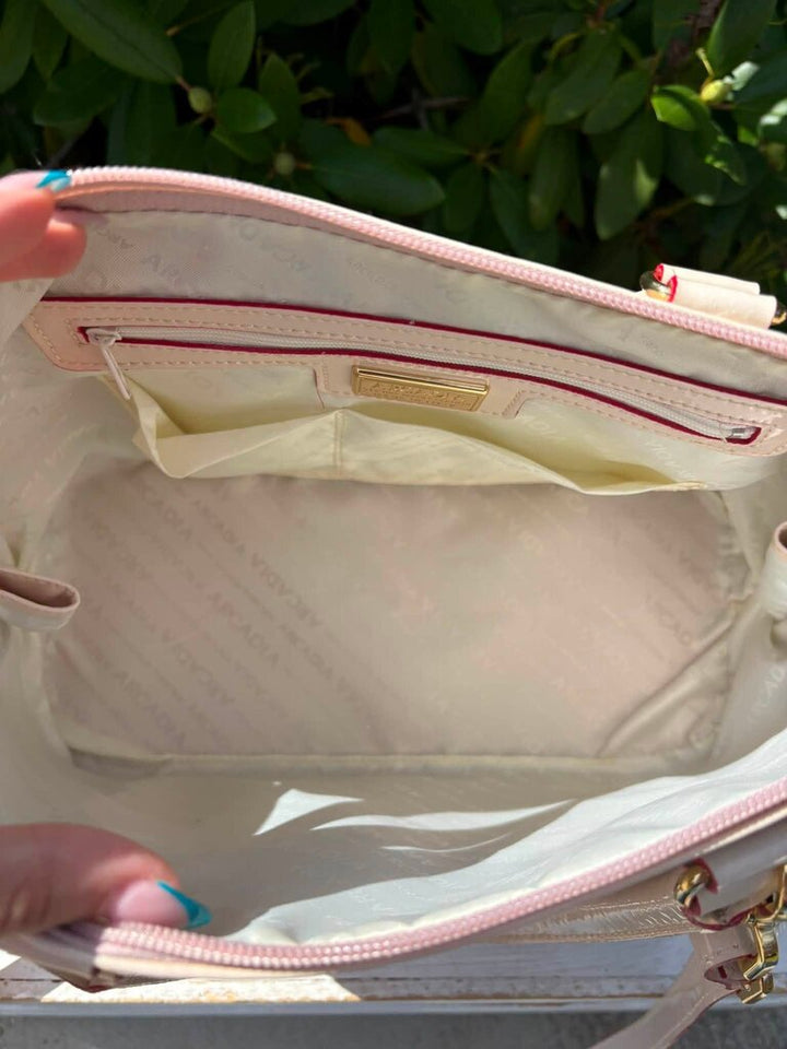 Arcadia Patent Leather Dome Satchel