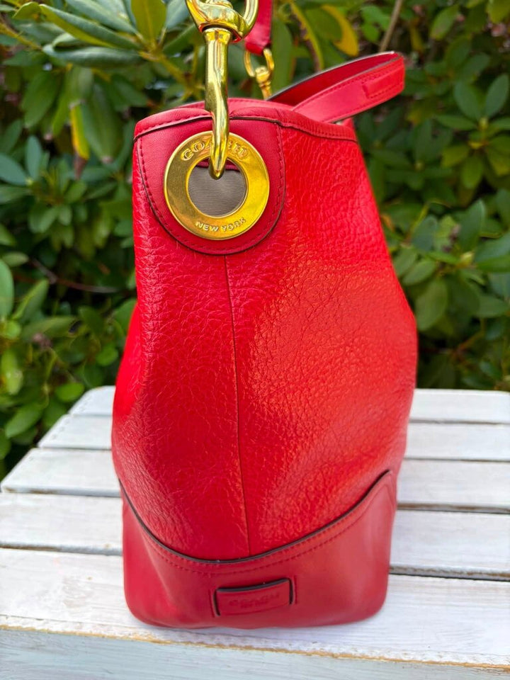 Coach Hadley Pebble Grain Leather Purse