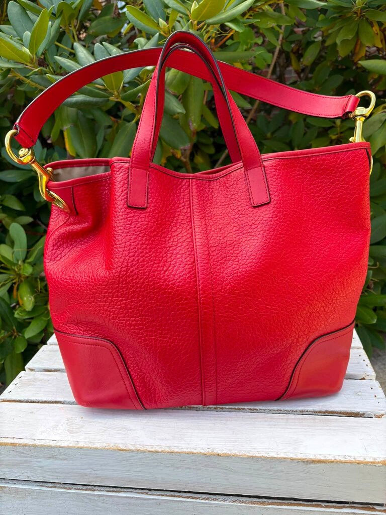 Coach Hadley Pebble Grain Leather Purse