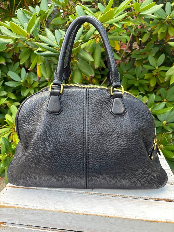 J Crew Pebble Leather Dome Satchel