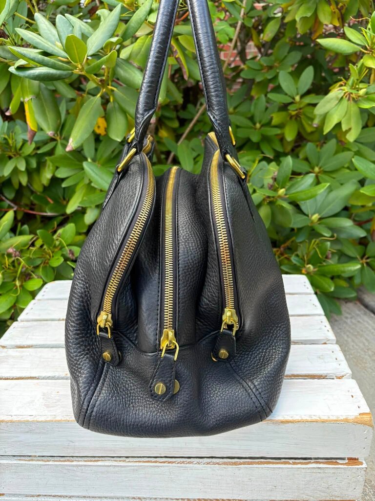 J Crew Pebble Leather Dome Satchel