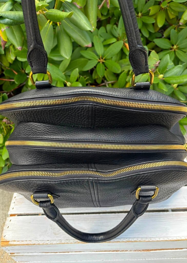 J Crew Pebble Leather Dome Satchel